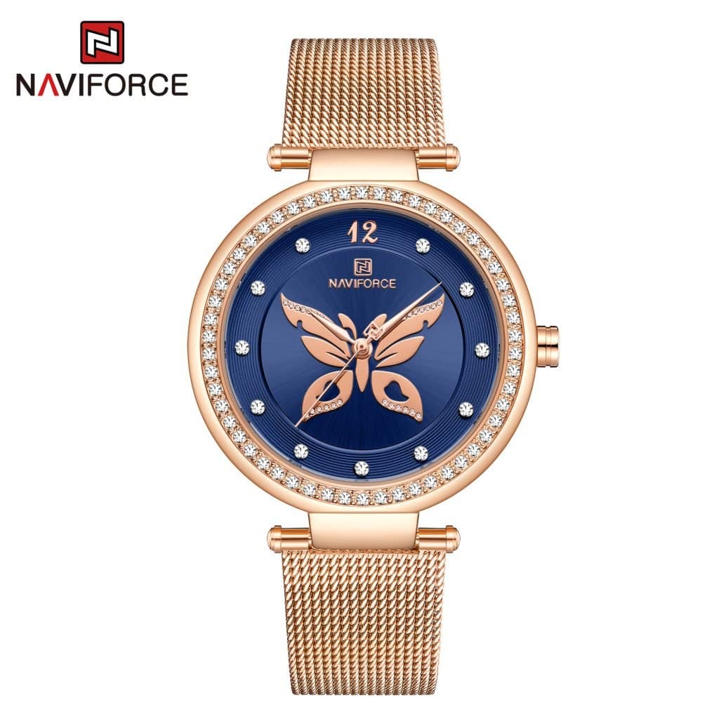 Reloj Naviforce NF5018-RG-BE Análogo Mujer Pulsera Mesh