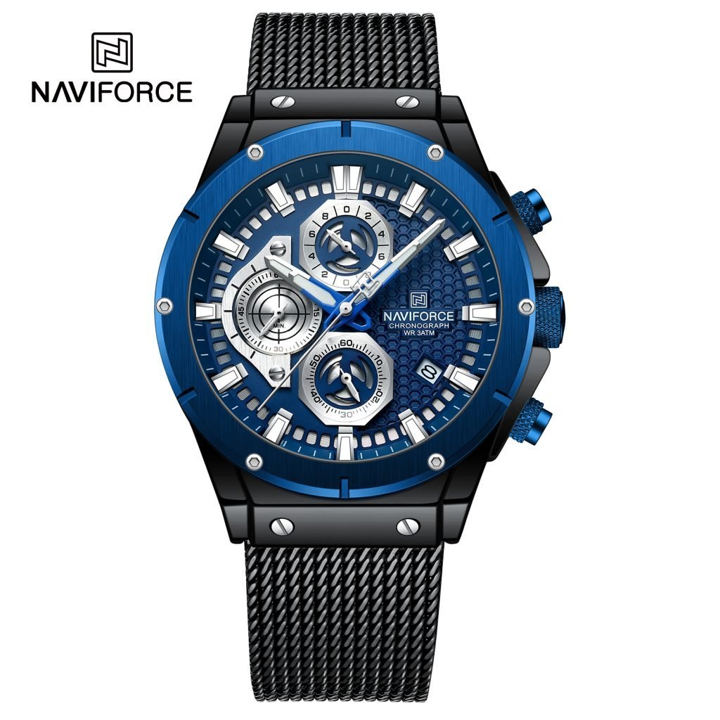 Reloj Naviforce NF8027S-B-BE Análogo Hombre Pulsera Mesh