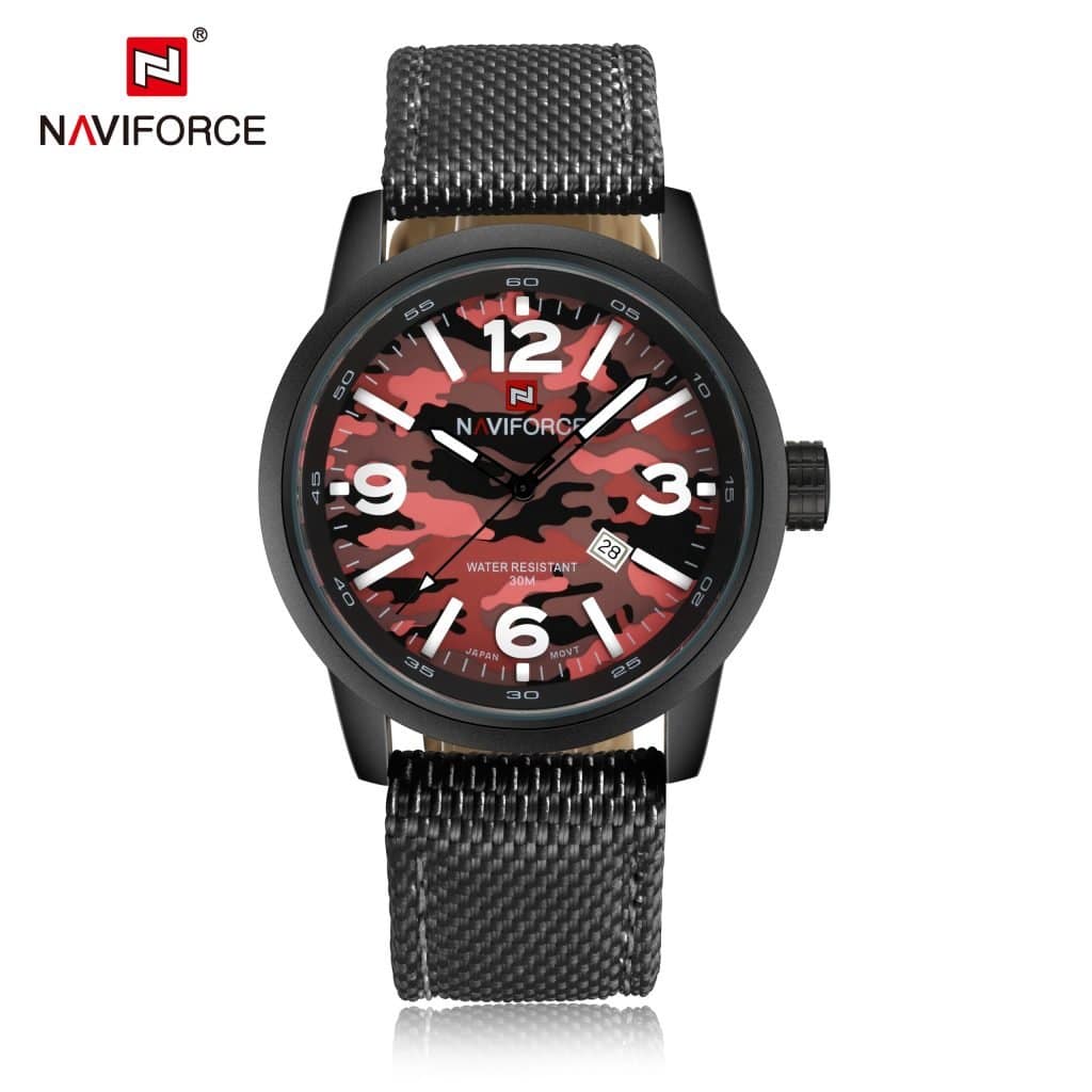 Reloj Naviforce NF9080-B-R-B Análogo Hombre Pulsera Tela