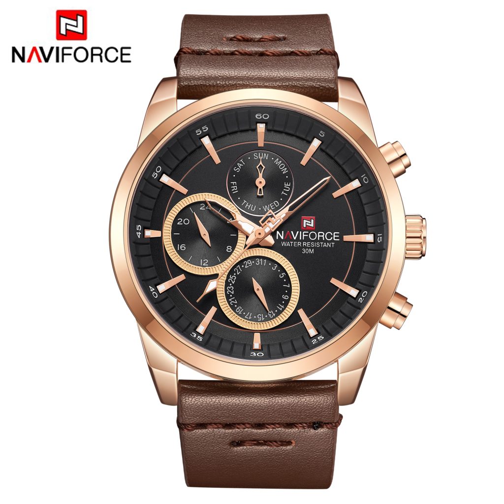 Reloj Naviforce NF9148-RG-B-D.BN Análogo Hombre Pulsera Cuero