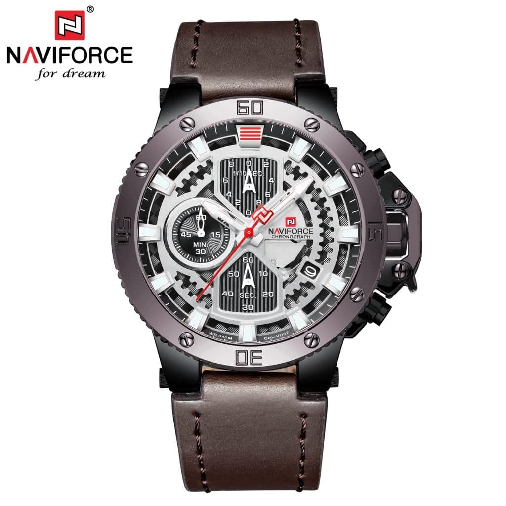 Reloj Naviforce NF9159-B-W-D.BN Análogo Hombre Pulsera Cuero