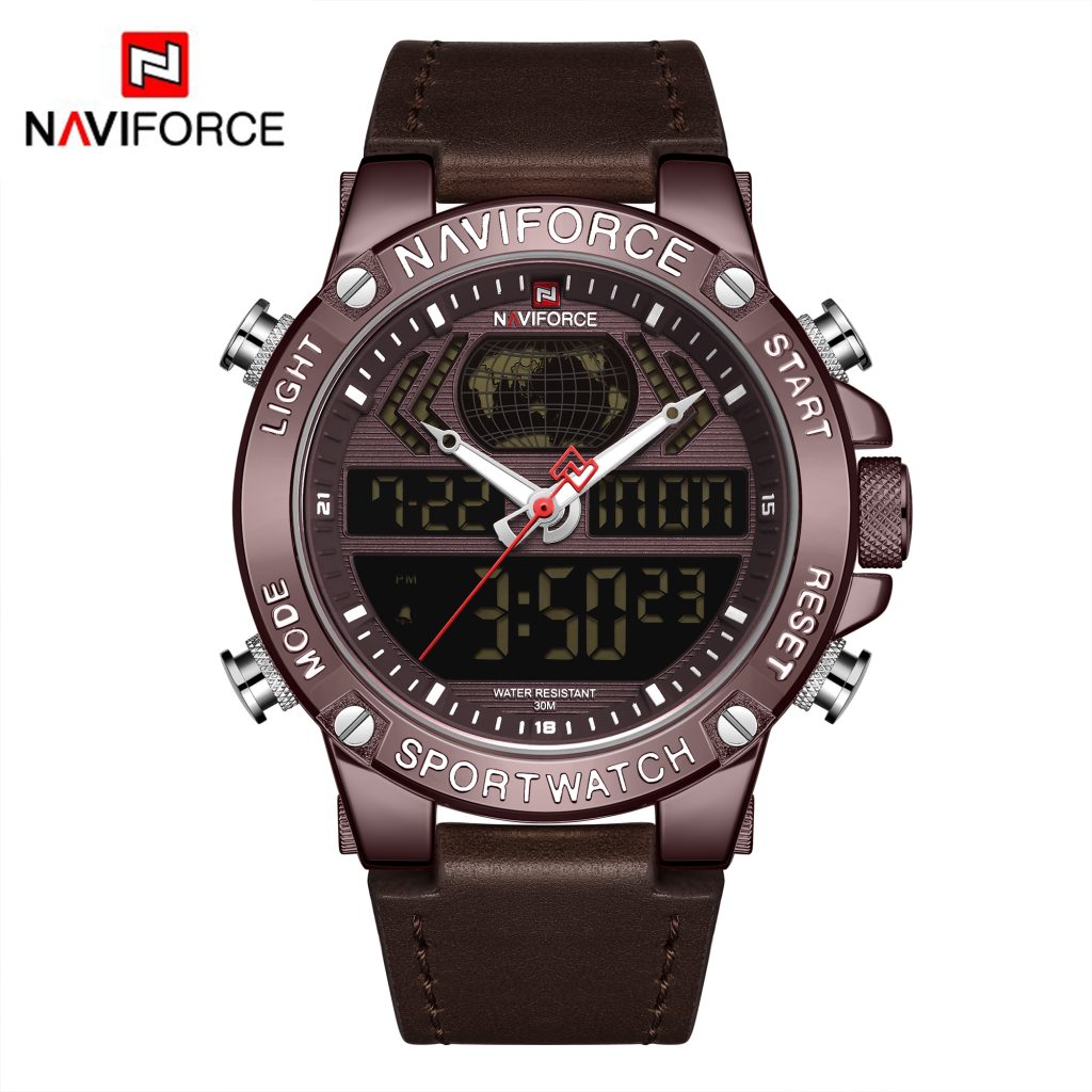Reloj Naviforce NF9164-CE-CE-D.BN Doble hora Hombre Pulsera Cuero