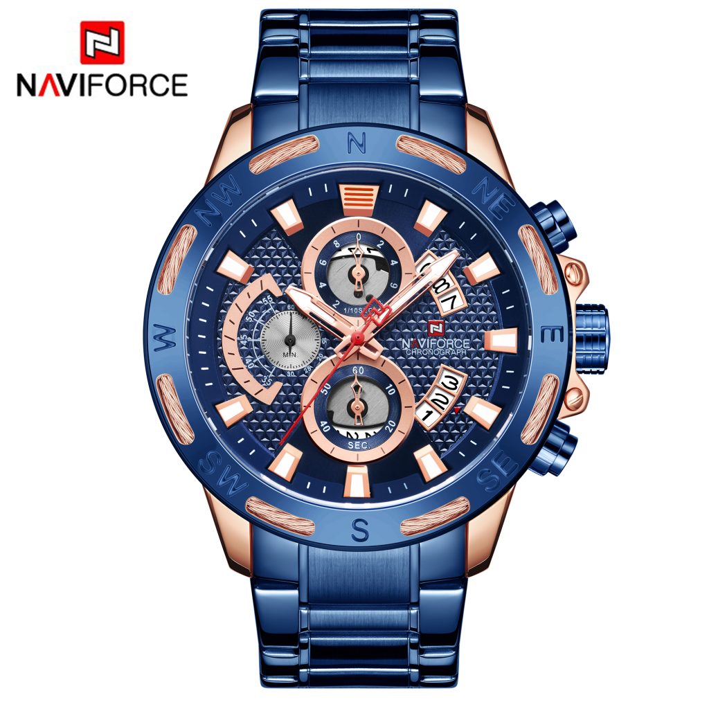 Reloj Naviforce NF9165-RG-BE Análogo Hombre Pulsera Metal
