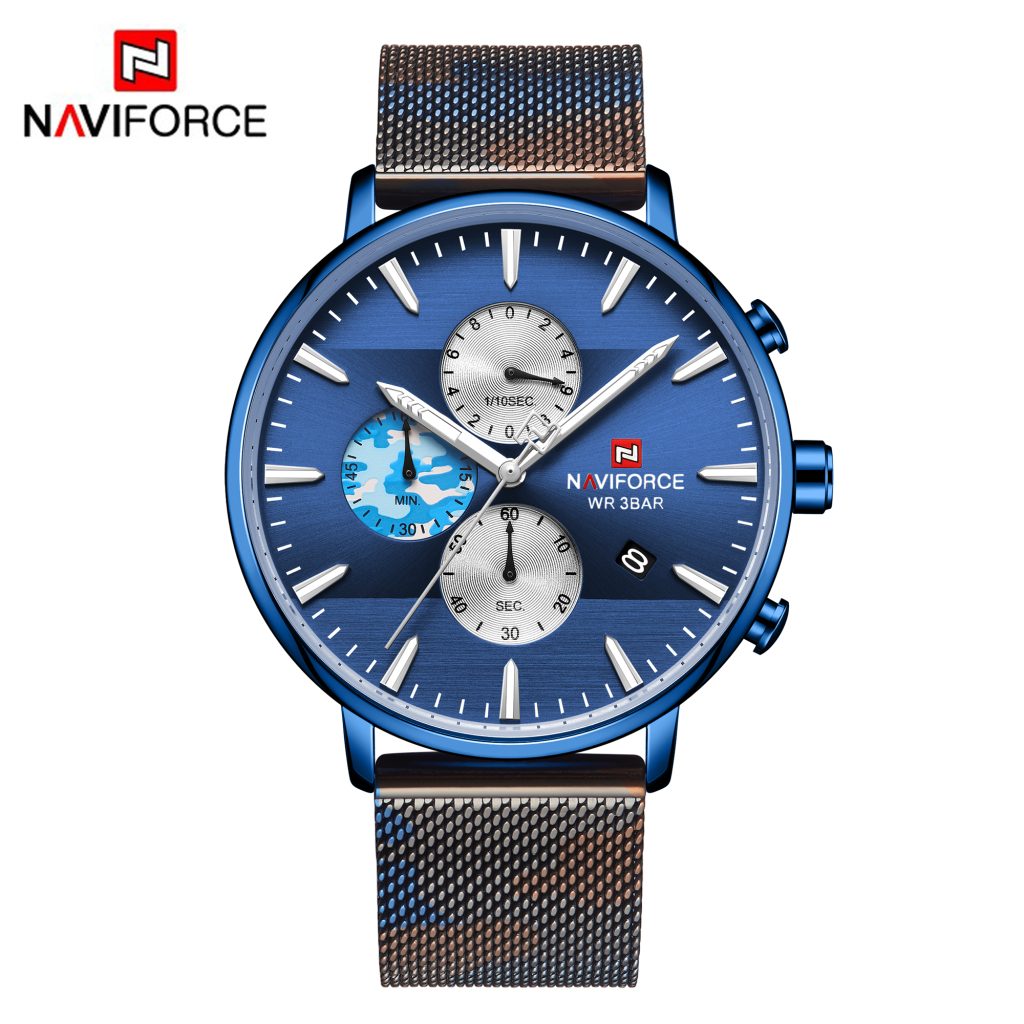 Reloj Naviforce NF9169-CF-BE Análogo Hombre Pulsera Mesh