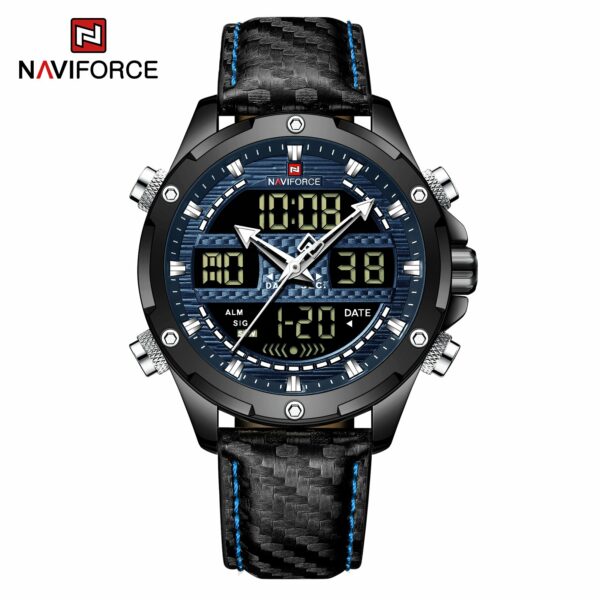 Reloj Naviforce NF9194-B-BE-B Doble hora Hombre Pulsera Cuero