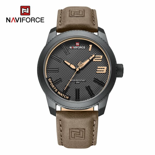 Reloj Naviforce NF9202L-B-Y-BN Análogo Hombre Pulsera Cuero