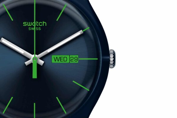 Reloj Swatch SUON700 Análogo Unisex Pulsera Caucho Foto adicional 6